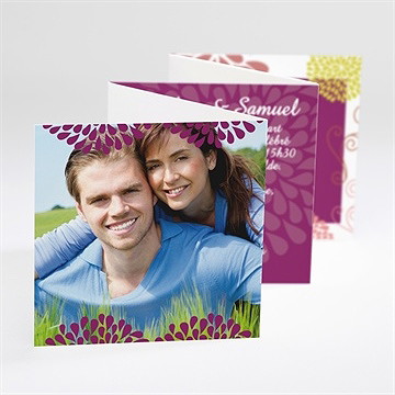 Faire-part mariage jolie champêtre romantique