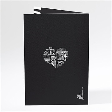 Menu mariage empreintes - Dos du menu