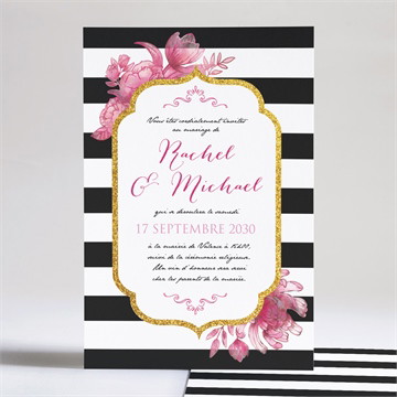 Faire-part mariage carnet d'écolier enfant