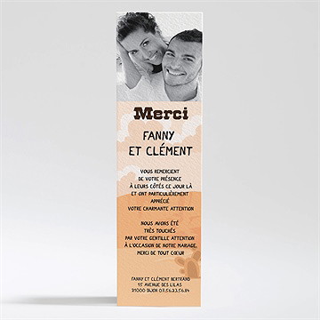 Remerciement mariage far west humour