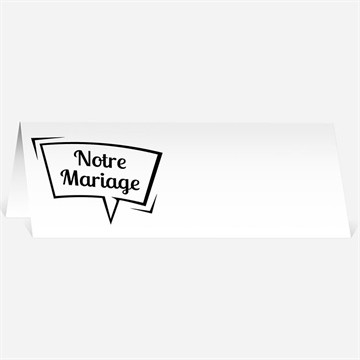 Marque-place mariage notre gâteau