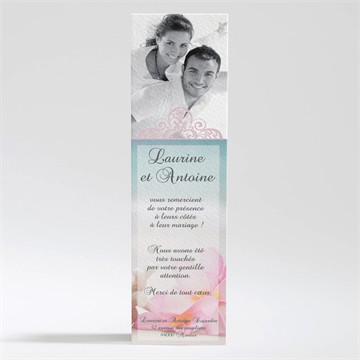 Remerciement mariage coquillages et crustacés