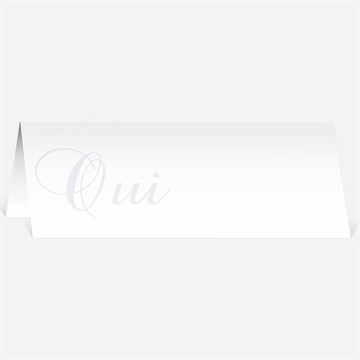 Marque-place mariage orchidées bleues