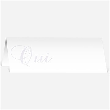 Marque-place mariage orchidées bleues