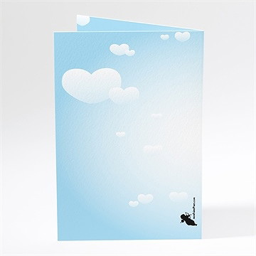 Menu mariage en parachute montage photo - Dos du menu