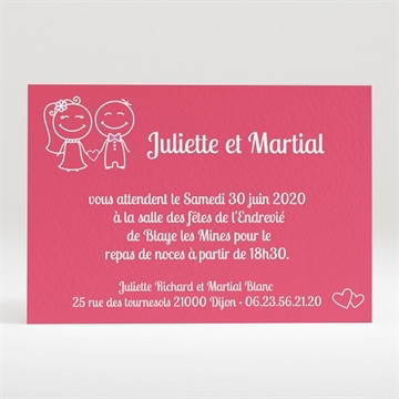Carton d'invitation mariage ardoise d'écolier et humour