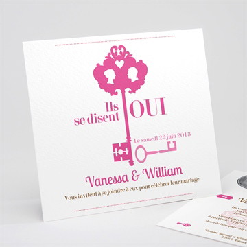 Faire-part mariage la clé du bonheur