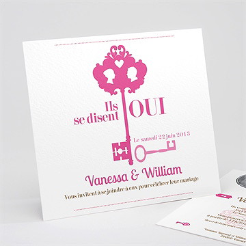 Faire-part mariage la clé du bonheur