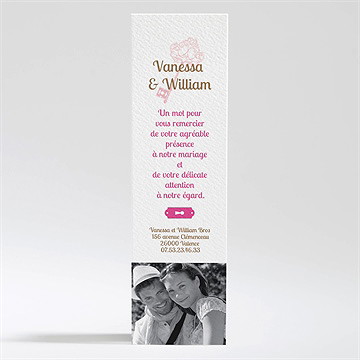 Remerciement mariage la clé du bonheur