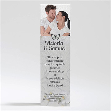 Remerciement mariage photos dans les cadres