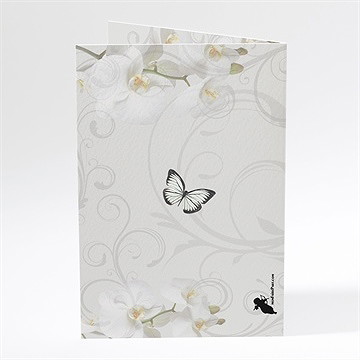 Menu mariage photos dans les cadres - Dos du menu