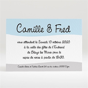 Carton d'invitation mariage surprise nous nous marions