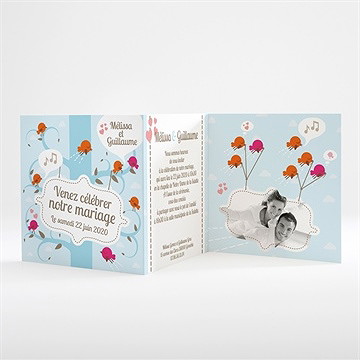 Faire-part mariage la célébration originale - Intérieur du faire-part