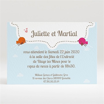 Carton d'invitation mariage la célébration originale