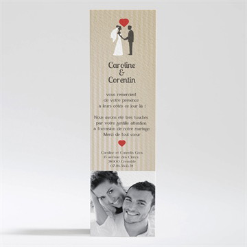 Remerciement mariage voiture vintage