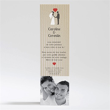 Remerciement mariage voiture vintage