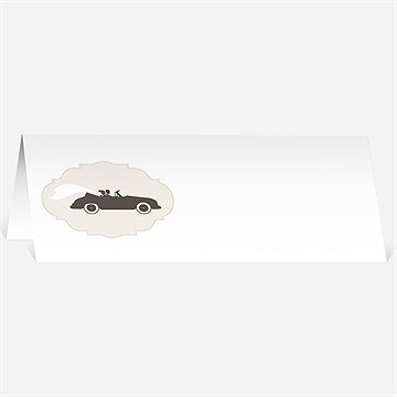 Marque-place mariage voiture vintage