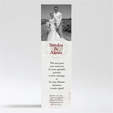 Remerciement mariage passeport de l'amour