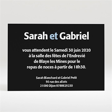 Carton d'invitation mariage annonce décalée