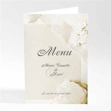 Menu mariage beau parchemin