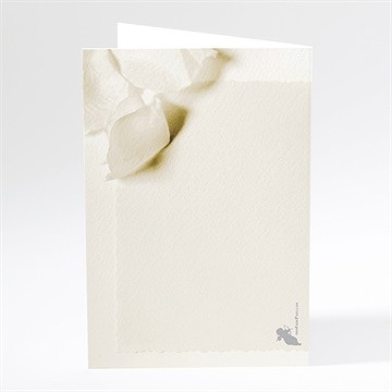 Menu mariage beau parchemin - Dos du menu