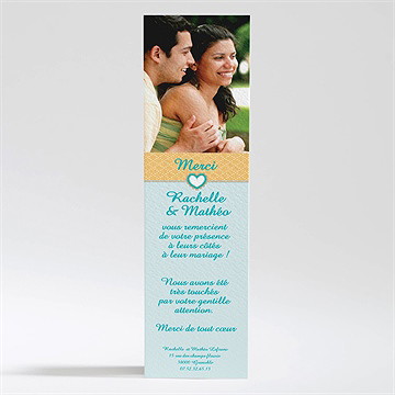 Remerciement mariage notre histoire