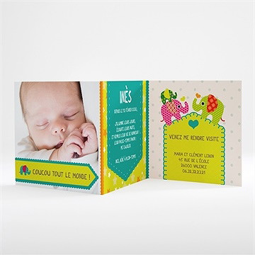 Faire-part naissance faire-part naissance - Intérieur du faire-part