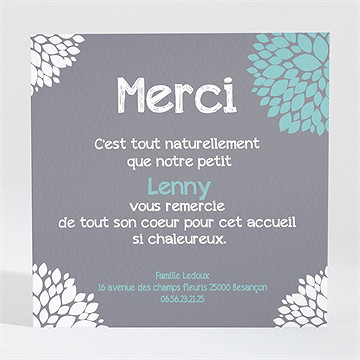 Remerciement naissance mon elegant faire part