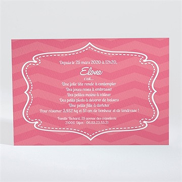 Faire-part naissance faire-part naissance - Dos du faire-part