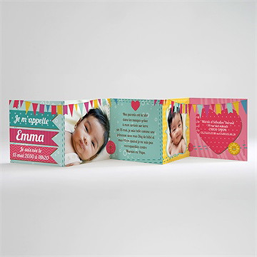 Faire-part naissance faire-part naissance - Intérieur du faire-part