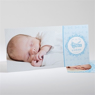 Faire-part naissance joli médaillon