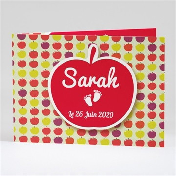 Faire-part naissance belle pomme