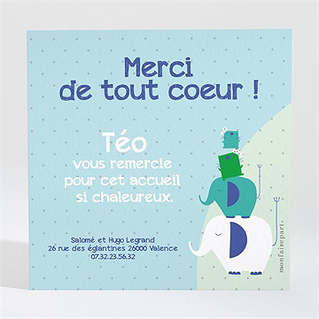 Remerciement naissance coucou je suis là