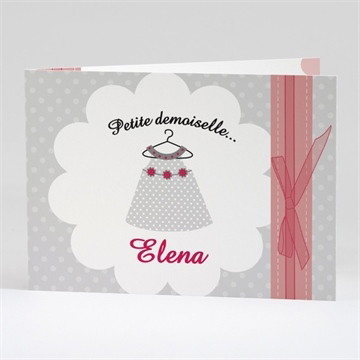 Faire-part naissance notre petite demoiselle