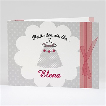 Faire-part naissance notre petite demoiselle