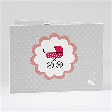 Faire-part naissance notre petite demoiselle - Dos du faire-part