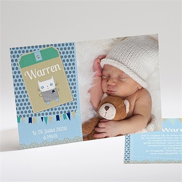 Faire-part naissance petit chaton photo