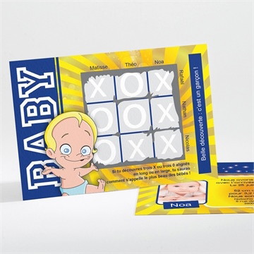 Faire-part naissance jeux d'enfants