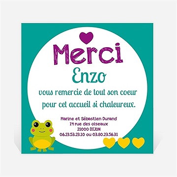 Remerciement naissance jolie fleur photo