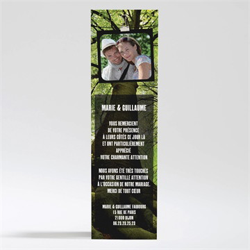 Remerciement mariage marions nous dans les bois