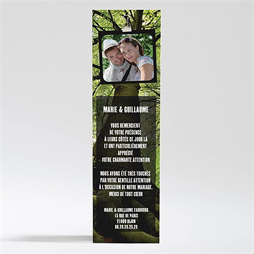 Remerciement mariage marions nous dans les bois