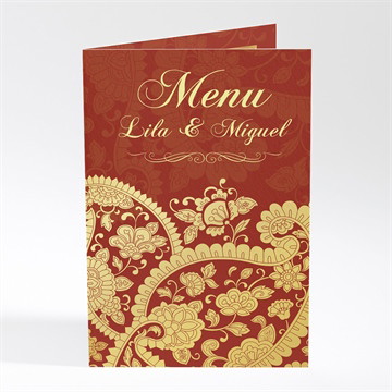 Menu mariage inspiration bollywood