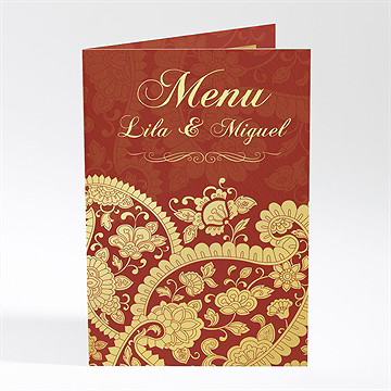 Menu mariage inspiration bollywood