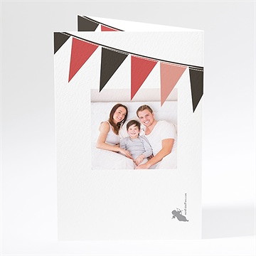 Menu mariage mariage sous les fanions - Dos du menu