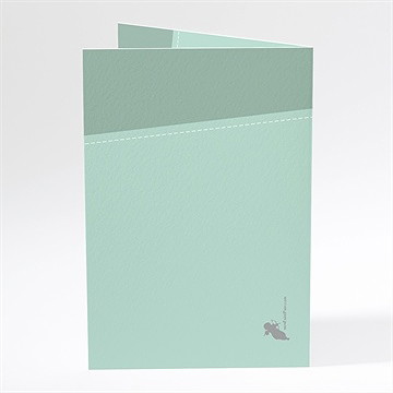 Menu mariage silhouettes noires et blanches - Dos du menu