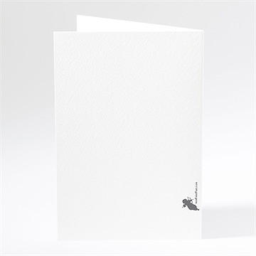 Menu mariage dans un lit de roses - Dos du menu