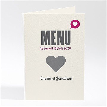 Menu mariage vous êtes invités