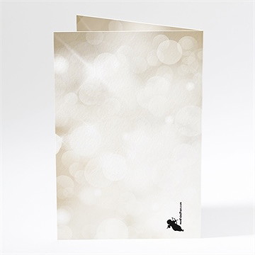 Menu mariage scintillements - Dos du menu