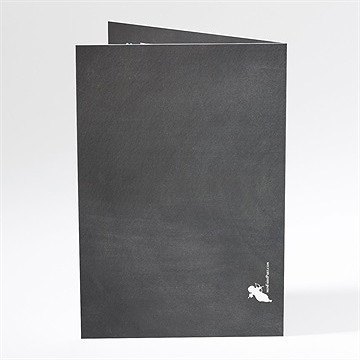 Menu mariage vintage ardoise photo - Dos du menu