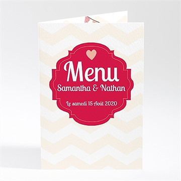 Menu mariage l'enclos de notre amour